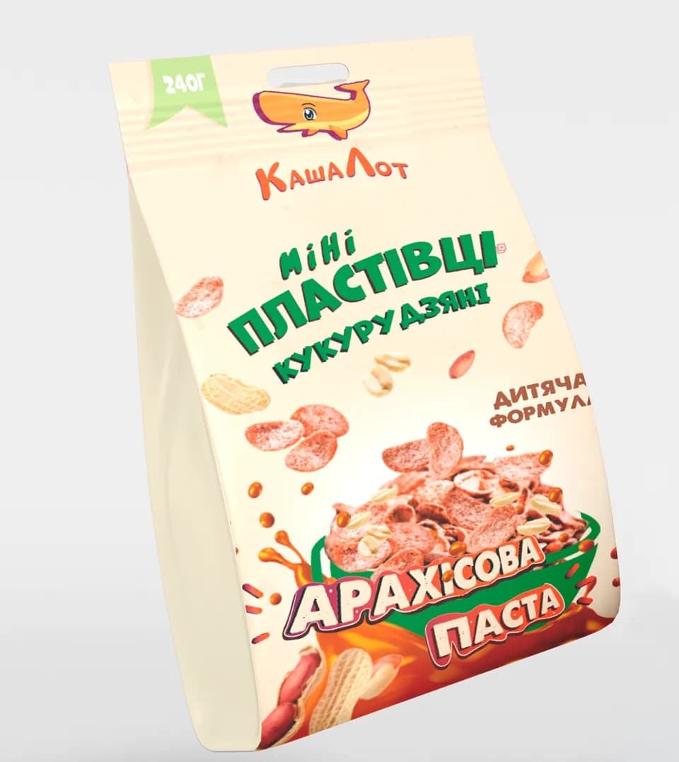 Кукурудзяні пластівці “Арахісова паста”