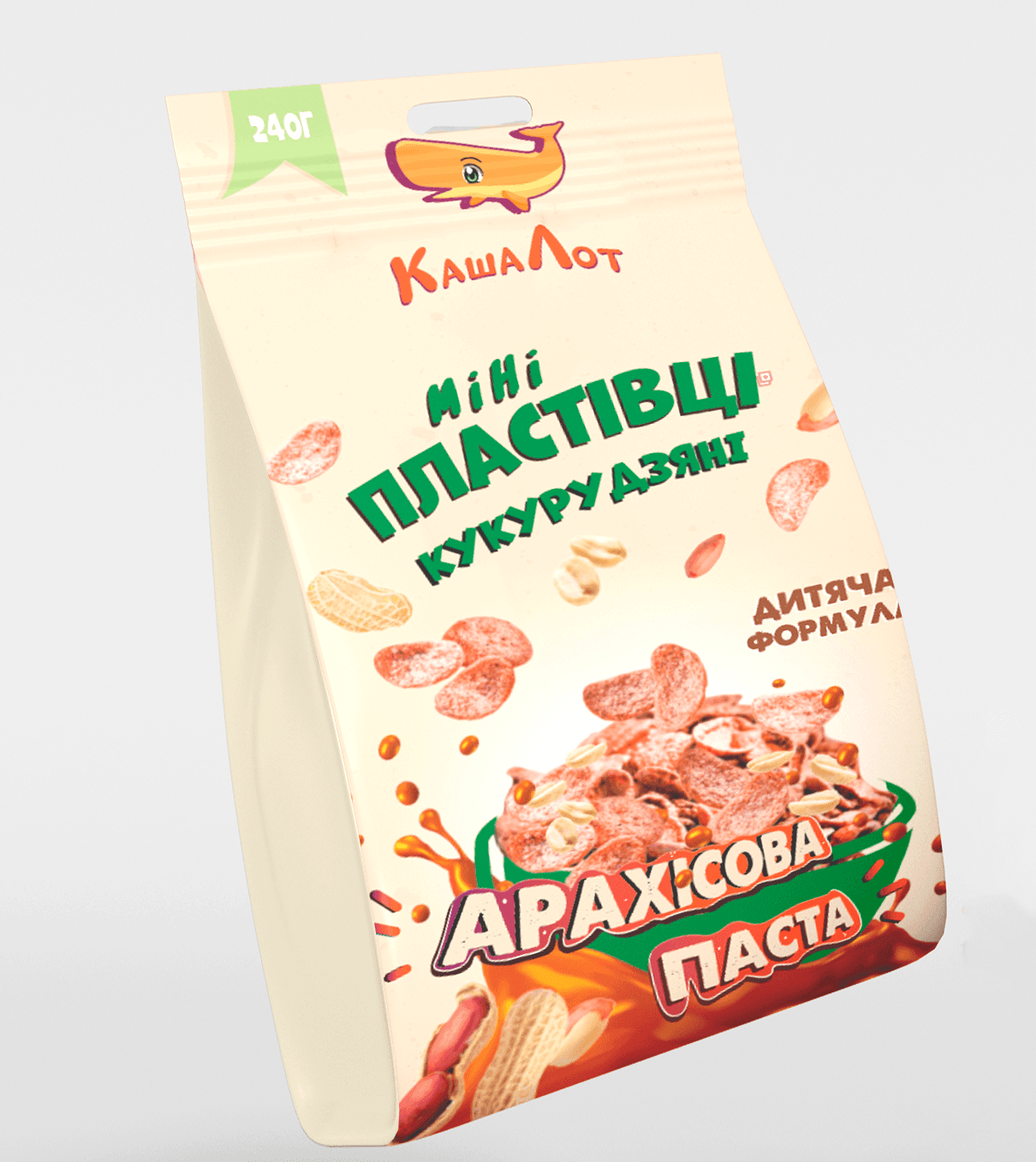Кукурудзяні пластівці “Арахісова паста”