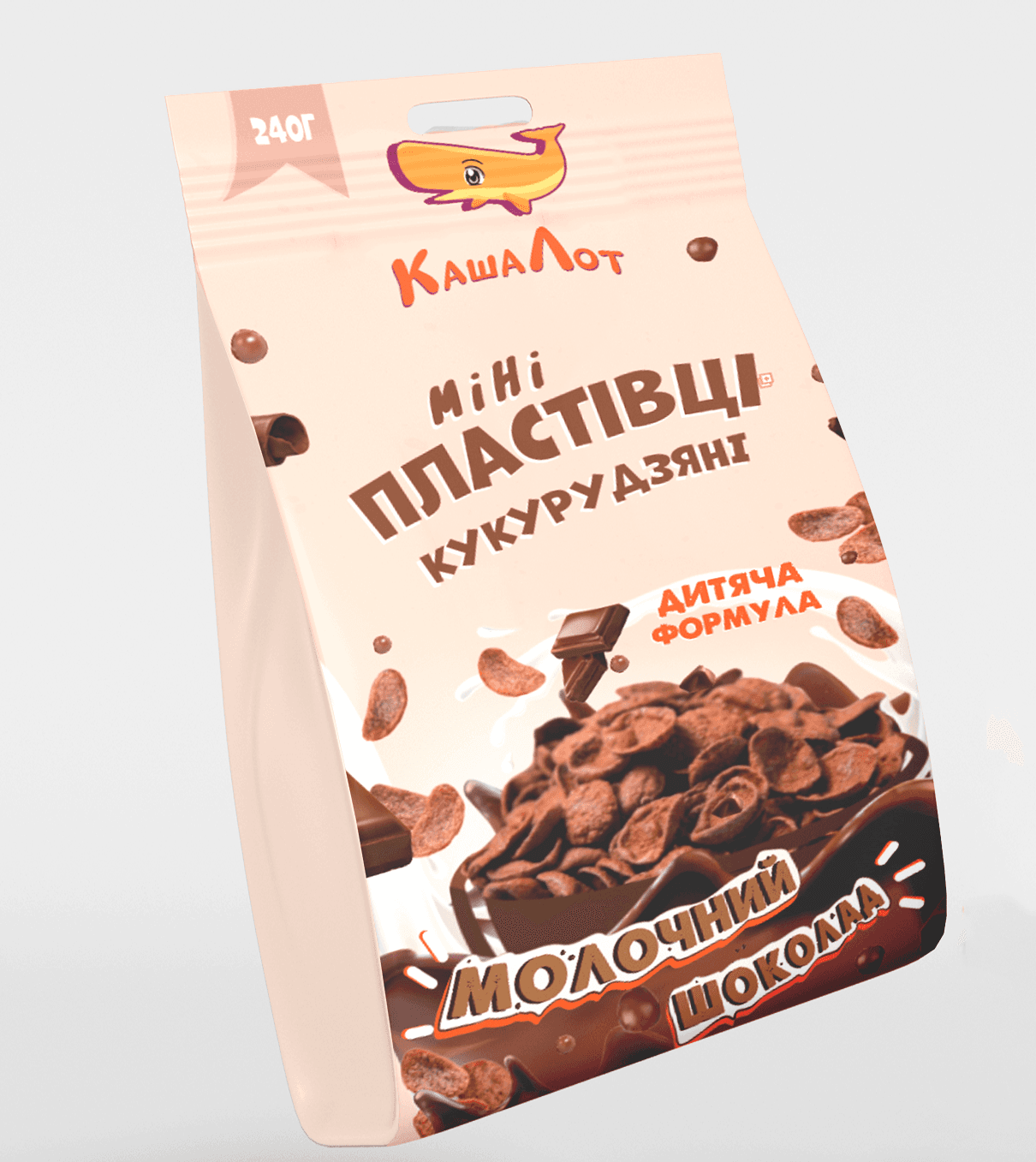 Кукурудзяні пластівці “Молочний шоколад”